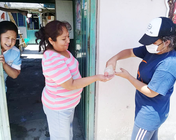 A young woman from UTOPIA, an organization supported by GFC