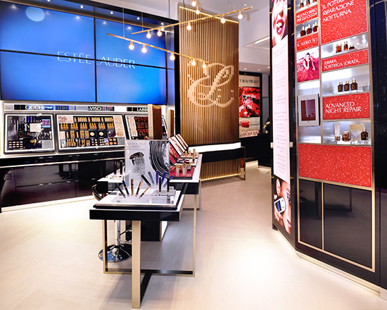 Retail store selling makeup