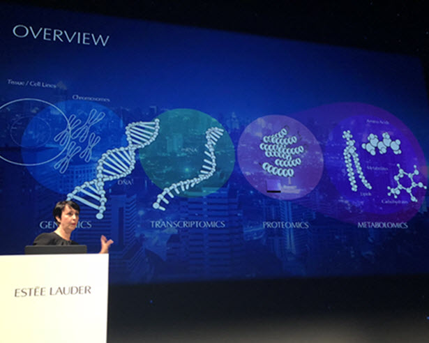 Woman speaking at a conference