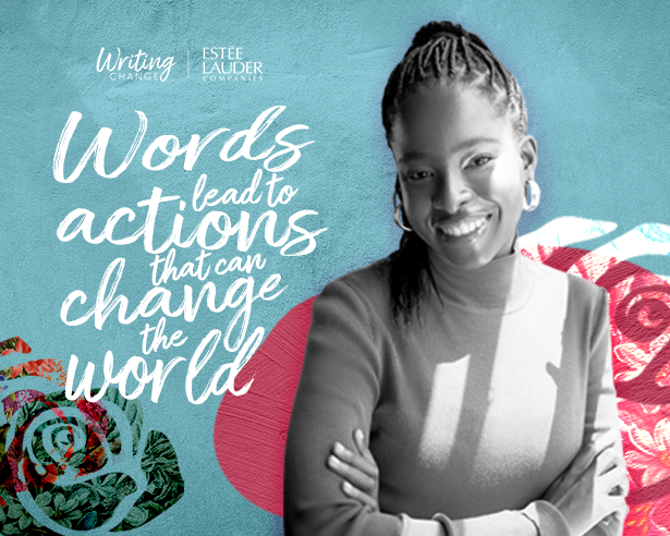 Amanda Gorman next to a quote